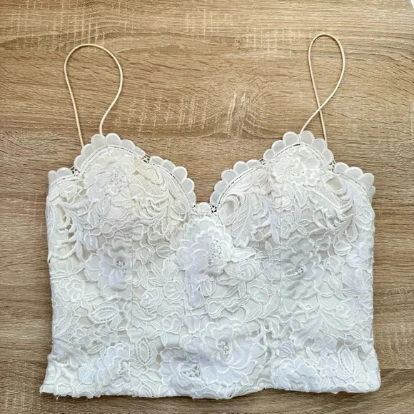 NWT Catherine Deane BHLDN Havanna Corset Top Lace Bridal Wedding Ivory 4 - Picture 1 of 16